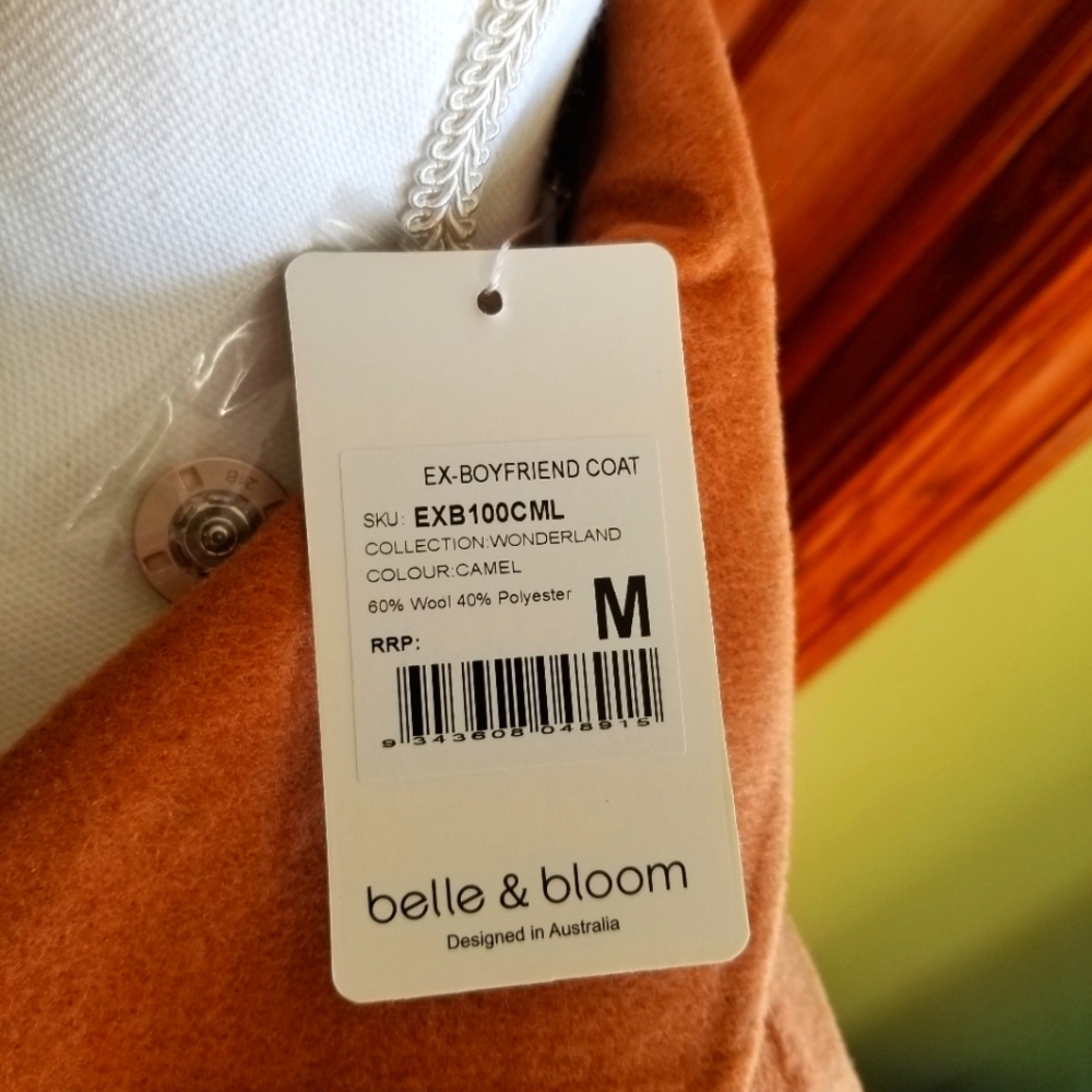NWT Belle & Bloom Wool Coat - Picture 8 of 9